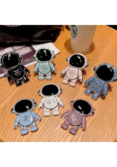 Kilifone - Telefon Standı Space Astronot Figürlü Cep Telefon Standı - Pembe - T27215 Pembe