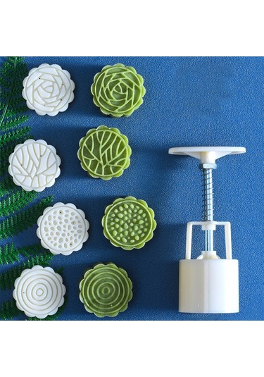 Sones 2 Adet Moon Festival Yuvarlak El Preslenmiş Pasta Kalıbı Pişirme Araçları, Model: 30 Diğer