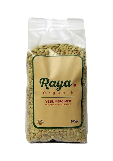 Raya Organik Yeşil Mercimek 500 G