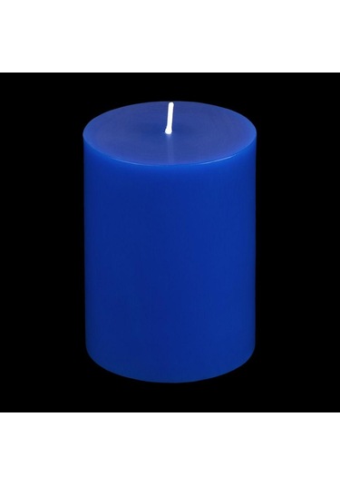 Okyanus Kokulu 7x10 Mavi Renk Silindir Mum Mavi