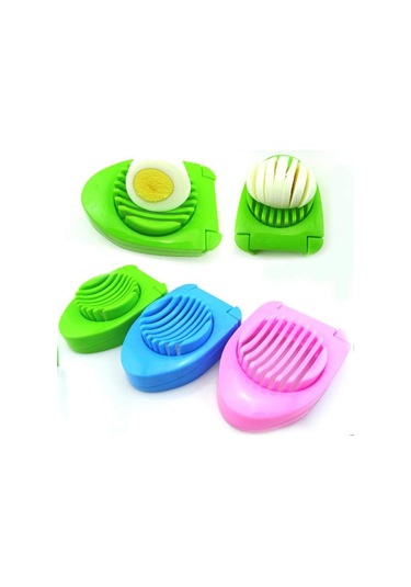 Yumurta Dilimleme Aparatı Pratik Yumurta Dilimleme Kesme Aleti Çok Renkli