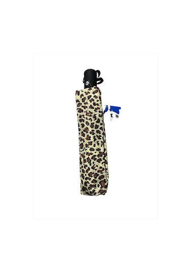 Marlux Leopar Desenli Otomatik Kdın Şemsiye Krem 710059 Leopar