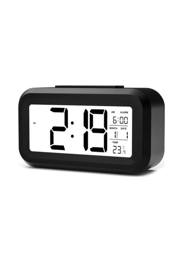 Alfalink Fotoselli Diital Masa Saati Siyah