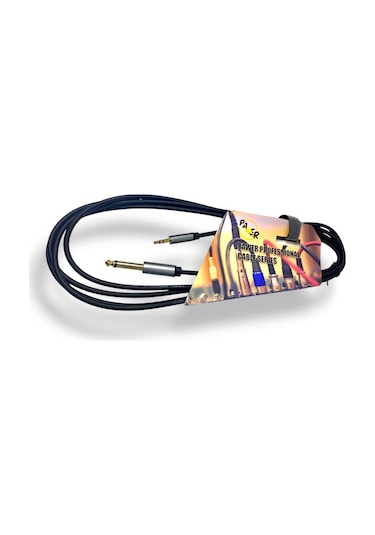 Pawer 1.5metre 6.3mm Mono - 3.5mm Stereo Kablo
