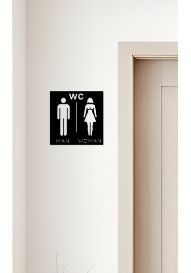 Wc Tabelası, Tuvalet Levhası, Kadın Erkek Tabela, Yönlendirme Levhaları 30