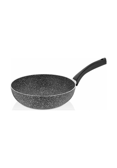 Taç Ultra Granit 28 Cm Wok Tava Gri-3078