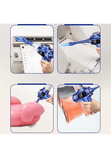 Crackedice Kablosuz Araba Elektrikli Süpürge Taşınabilir Robot Elektrikli Süpürge Siyah B