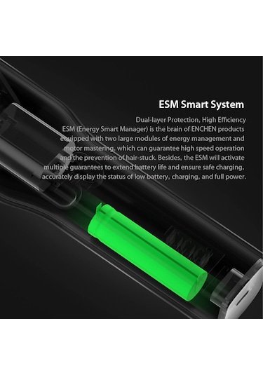 Moveevo Enchen Boost Saç Kesme Makinesi Usb Şarjlı Elektrikli Saç Kesme Makinesi İki Hızlı Nano Seramik Kesici Saç Hızlı Şarjlı