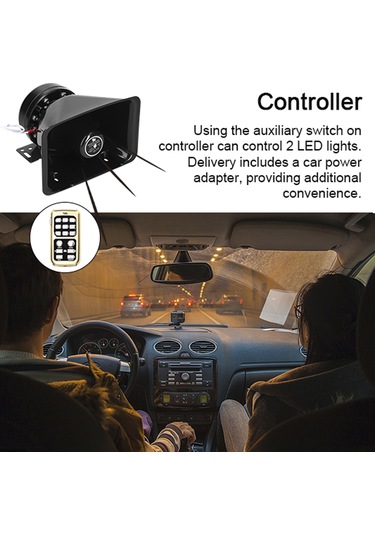 200w 18 Ton Araba Yüksek Uyarı Alarmı Profesyonel Acil Siren Korna Seti Uzaktan Kumandalı Elektronik Pa Sistemi 12 V Araba Kamyon Mühendislik Aracı İçin