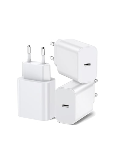 3'lü Paket Apple 20w Usb C Güç Adaptörü, İphone Usb C Bağlantı Noktası İçin Tasarlanmış, İphone 16/15/14/13/12 Plus Pro Max Mini Xw