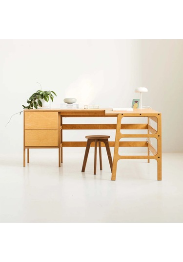 Woodesk Sera Ahşap Çalışma Masası 100x190 Tik Renk Cpt4639-170 Teak