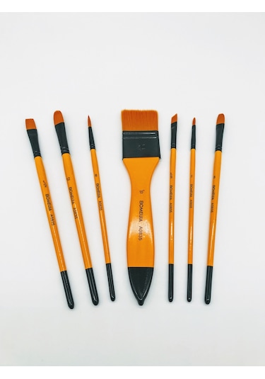 7 PARÇA SANAT FIRÇA YAĞLI BOYA AKRİLİK SULU BOYA FIRÇA SETİ