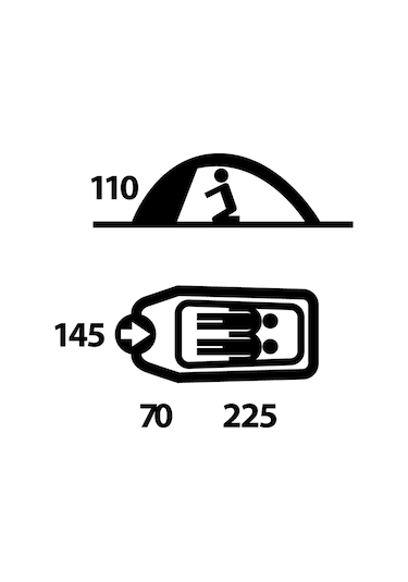 Husky Flame 2 Kisilik Çadır Çok Renkli