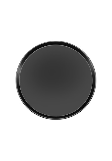 Ulzyvf Yuvarlak Pizza Tepsisi Siyah Karbon Çelik Kalıp Derin Pişirme Kabı Siyah