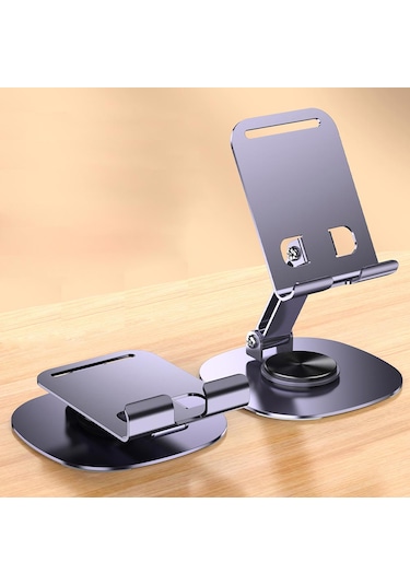 Mt43 Masaüstü Metal Telefon Tutucu Tabanı Döner Tasarımlı
