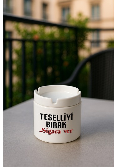 Porselen Baskılı Küllük - Teselli