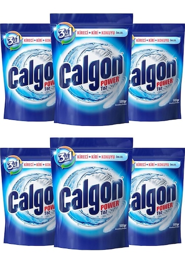 Calgon Çamaşır Makinesi Kireç Önleyici Toz 500 Gr X 6 Adet