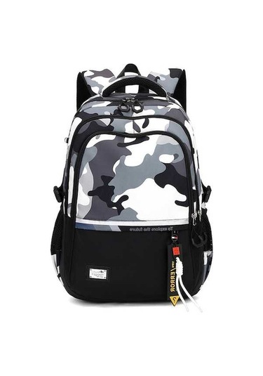 Novahub Gençler Erkekler İçin Seyahat Laptop Sırt Çantası Okul Çantası Rahat Kitap Çantası, Stil: Kamuflaj Gri Diğer, Moda Tasarım Diğer