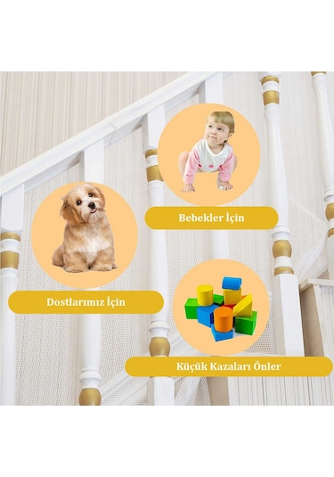 Çocuk Ve Evcil Hayvan Için Korkuluk Balkon  Merdiven Filesi 300