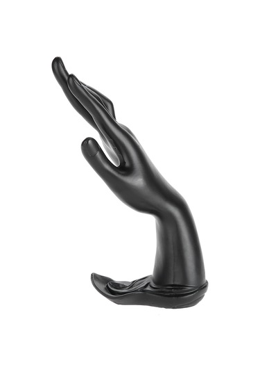 Springsun Siyah Reçine El Maneken, Pürüzlü Lotus Desenli, Takı Sergilama Ve Organize Etme İçin, Ev Ve Mağaza Kullanıma Uygun, 3d Etkili Çok Renkli