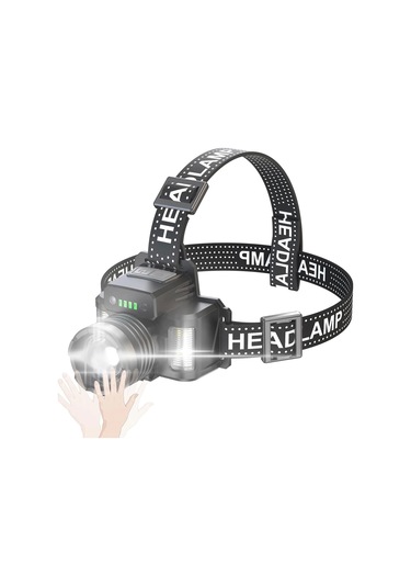 Sensörlü Cree Tg Led Şarjlı Kafa Lambası Wt-625 Antrasit