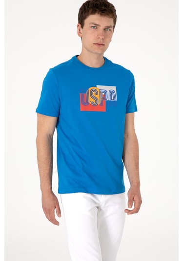 U.s. Polo Assn. Erkek Kobalt Tişört 50300593-vr077 Kobalt