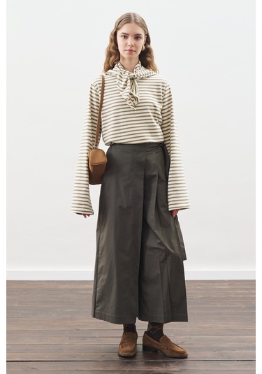 Etek Görünümlü Pantolon Koyu Yeşil Koyu Yeşil