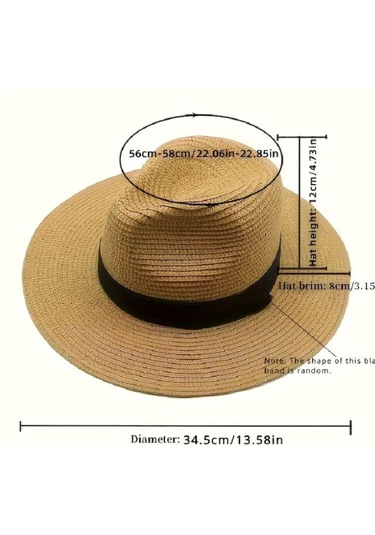 Klasik Unisex Panama Şapka