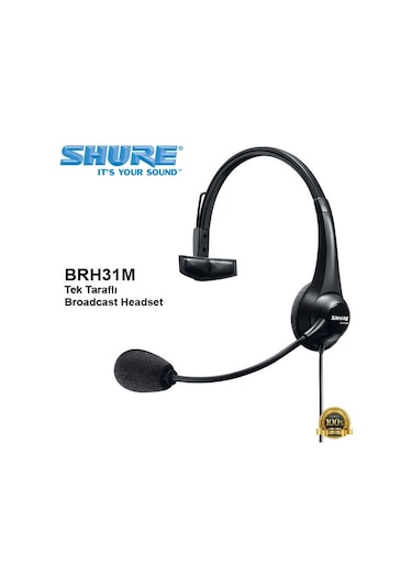 Shure Brh31M Tek Taraflı Broadcast Headset