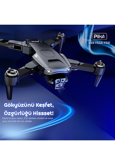 S85 Free Pro 2 Batarya, 40 Dakika Uçuş, 1080p Çift Esc Kamera, Fırçasız Motorlu Drone
