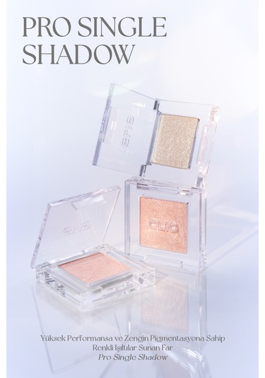 İnci Işıltılı Kremsi Dokuya Sahip Tekli Far Clio Pro Single Shadow 23fw G02 Cat Breeze