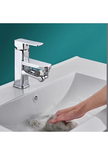 Su Tasarruflu 1080 Dönerli Batarya Musluk Çeşme Başlığı Tasarruflu Hareketli Musluk Ucu Başlığı