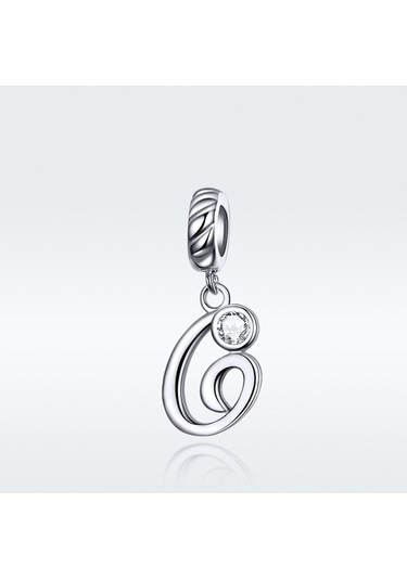 Fastbuy S925 Ayar Gümüş 26'' Mektup Kolye Seti, Çok Renkli Dıy Bilezik, Stil: G, Moda Aksesuarları Çok Renkli