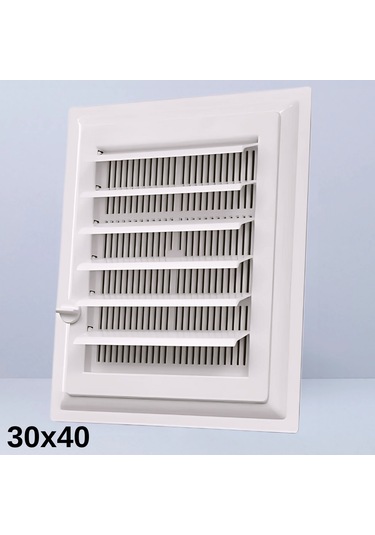30x40 Plastik Wc Banyo Menfezi - Beyaz