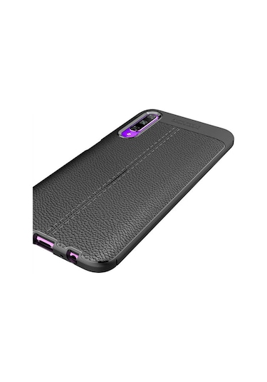 Huawei P Smart Pro 2019 Kılıf Deri Tarzı Niss Silikon Case