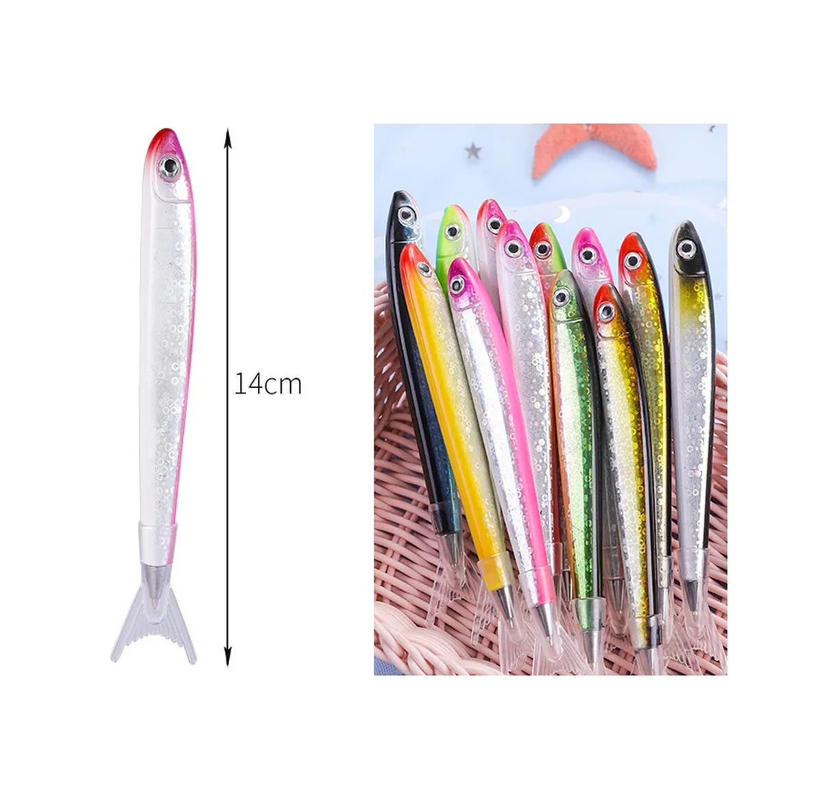 Deus Lıght Balık Kalem Seti 5 Adet 353321501 Gümüş-kırmızı