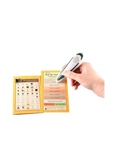 Kabe Desenli Kuran Okuyan Kalem Seti (Kabe Desen. Rahle Boy. Kart