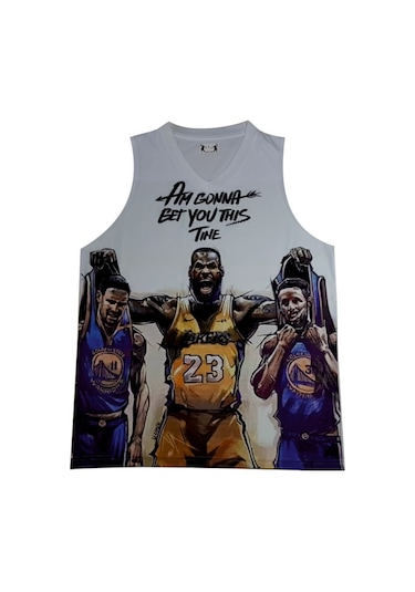 Lebron James Robot İllustrator Dijital Baskı Siyah