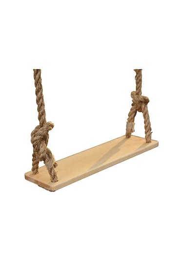 Umutpark Umutpark Umuthomedesing Ahşap Halatlı Salıncak. Kahverengi