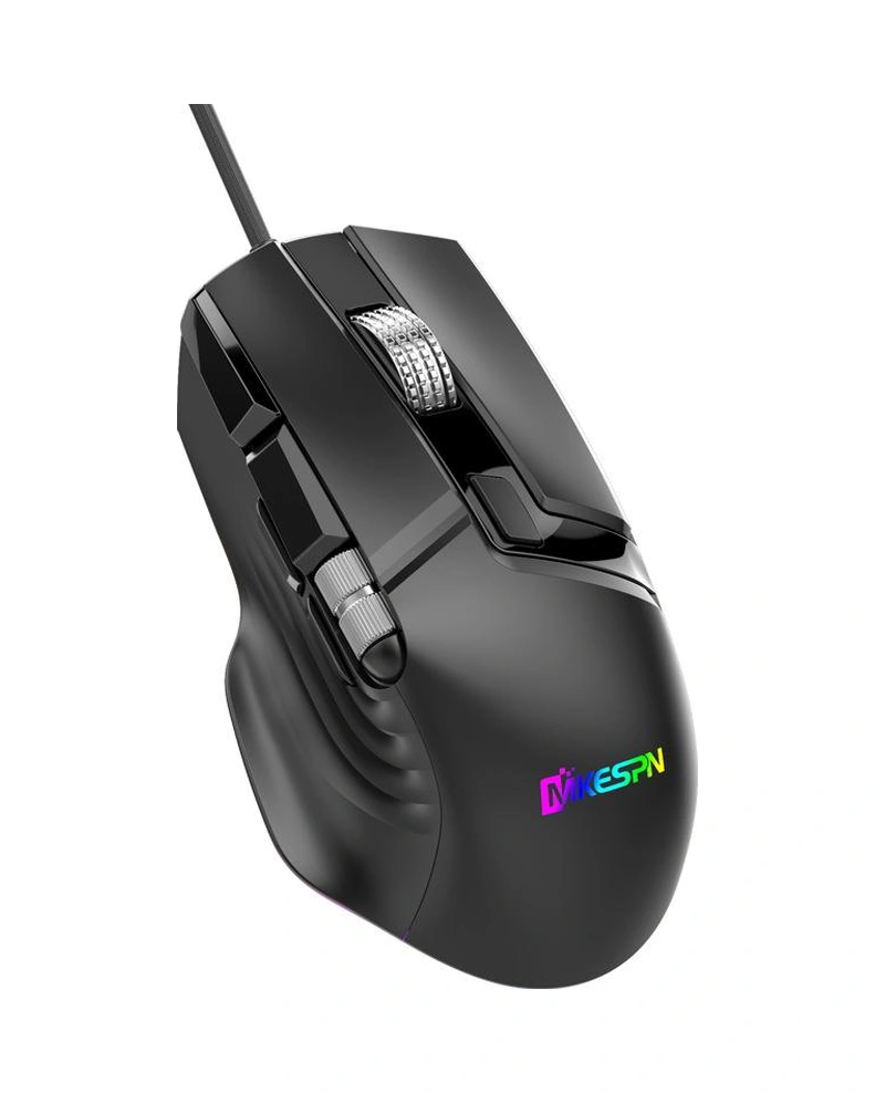 Sones Mkespn X13 Rgb Tam Hızlı Kablolu Oyun Faresi 12400 Dpı 10 Tuşlu Çift Kaydırma Tekerleği Salınımlı Makro Programlanabilir Fare Diğer