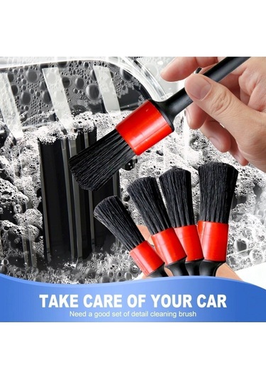 İsgstore Oto Torpido Havalandırma Detaylı Temizlik Araba Temizlik Detay Fırçası 5 + 1 Set 6 Lı Set