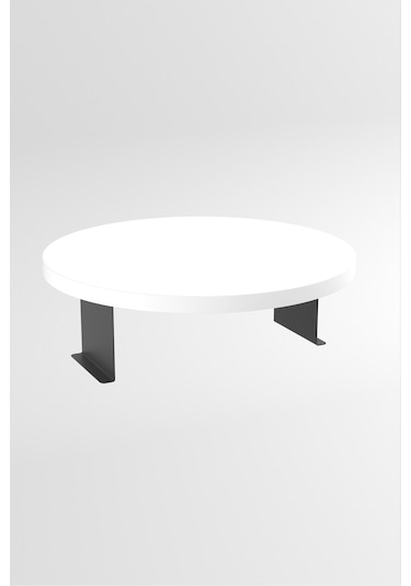 Zigon Sehpa Yan Sehpa Ayarlanabilir Tepsi Dekoratif Modern Tepsi Beyaz Beyaz