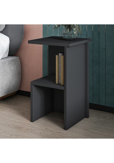 Roisin Modern Çok Amaçlı Komodin & Yan Sehpa Antrasit