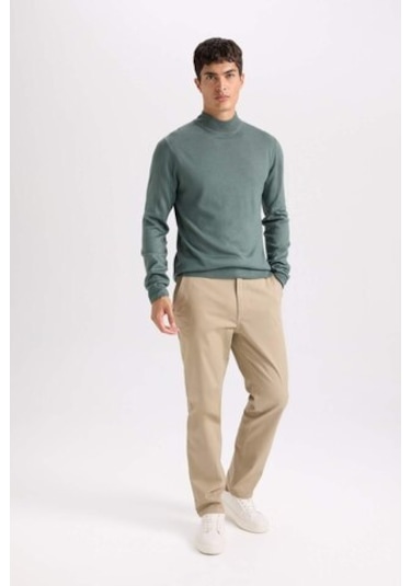 DeFacto Regular Fit Normal Kesim Yazlık Düz Paça Chino Kanvas Pantolon D7349AX25SPBG129