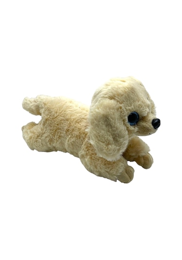 20 Cm Oyuncak Sesli Havlayan Yatan Peluş Köpek Çok Renkli