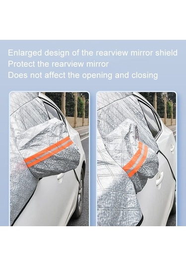 Tongxida Araba Kar Örtüsü - Anti-donma Don Örtüsü - Kış Kalın Araba Giysi - Tam Kapsama Stili