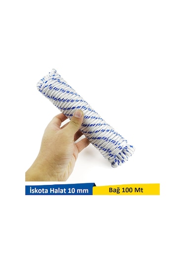 Venoa İskota Örgülü Halat 10 Mm 100 Mt