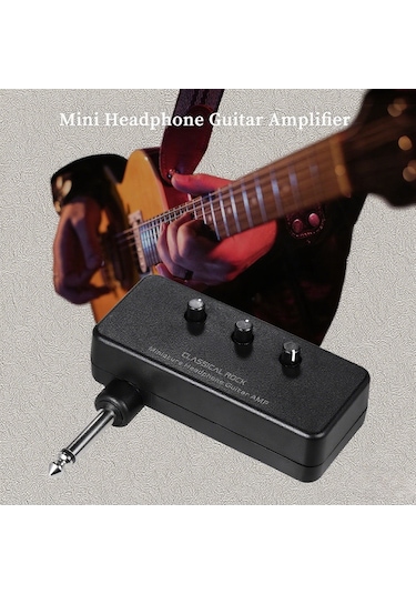 Yaozixa Flatsons F1r Mini Gitar Amplifikatörü - Gain, Ton Ve Ses Kontrolü, Analog Devre, Aux Girişi, Kulaklık Çıkışı Pil Yok