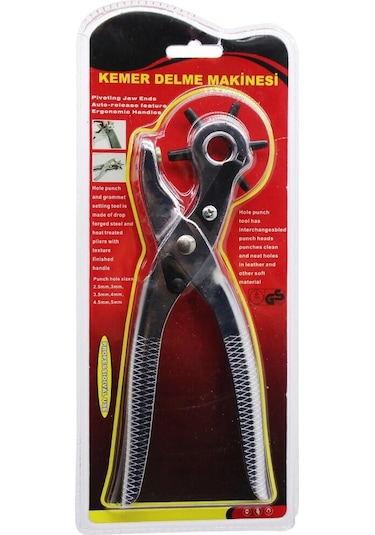 6 Diş Metal Kemer Delme Makinesi Pense