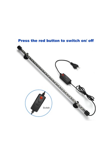 Singree Parlak Led Akvaryum Aydınlatma Lambası - 30 Led, 10w, 48cm, Avrupa Fişi Çok Renkli